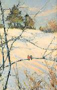 Karl Nordstrom Winter Scene from Skansen France oil painting artist